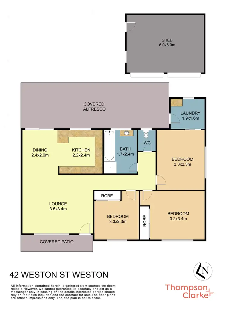 Floorplan of Homely house listing, 42 Weston Street, Weston NSW 2326