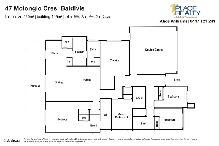 Floorplan of Homely house listing, 47 Molonglo Crescent, Baldivis WA 6171