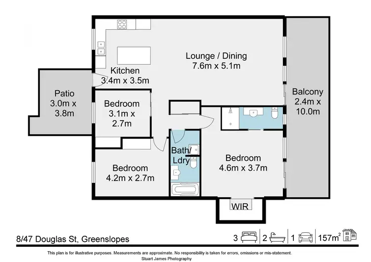 Floorplan of Homely apartment listing, 8/47 Douglas Street, Greenslopes QLD 4120