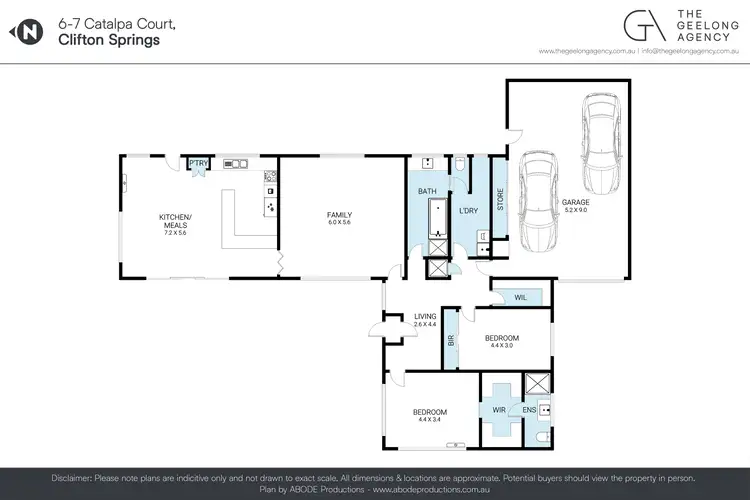 Floorplan of Homely house listing, 6-7 Catalpa Court, Clifton Springs VIC 3222