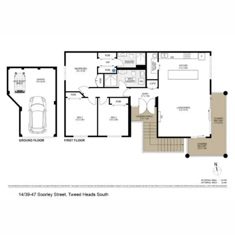 Floorplan of Homely apartment listing, 14/39-47 Soorley Street, Tweed Heads South NSW 2486