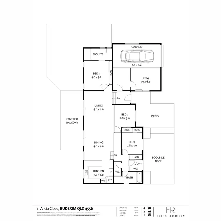 Floorplan of Homely house listing, 11 Alicia Close, Buderim QLD 4556