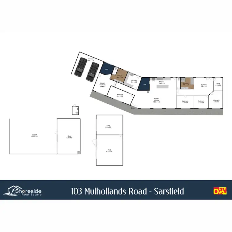 Floorplan of Homely rural property listing, 103 Mulhollands Road, Sarsfield VIC 3875