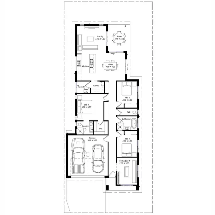 Floorplan of Homely house listing, Lot 136 Silky Oak Terrace, Victoria Point QLD 4165