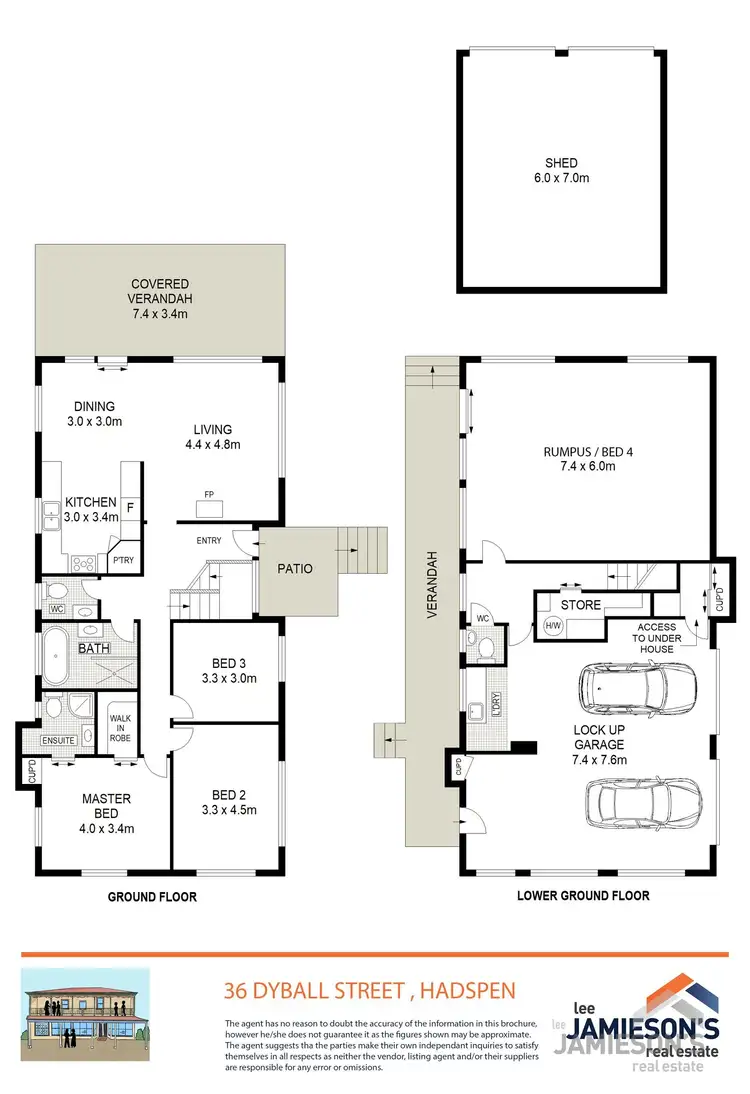 Floorplan of Homely house listing, 36 Dyball Street, Hadspen TAS 7290