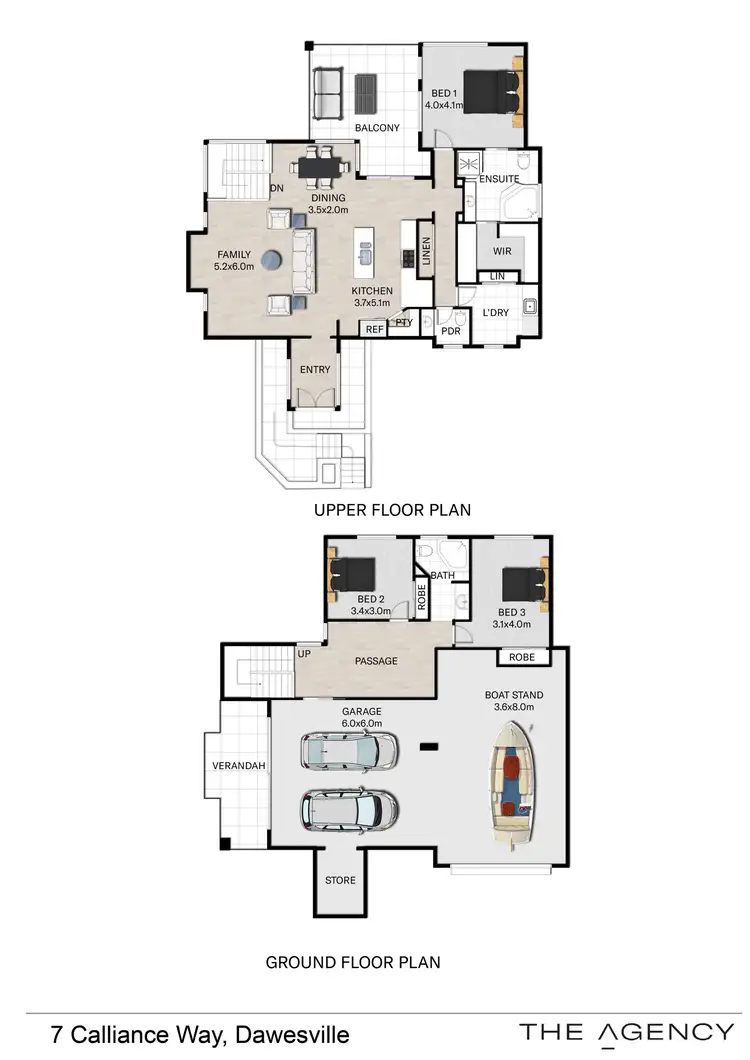 Floorplan of Homely house listing, 7 Calliance Way, Dawesville WA 6211