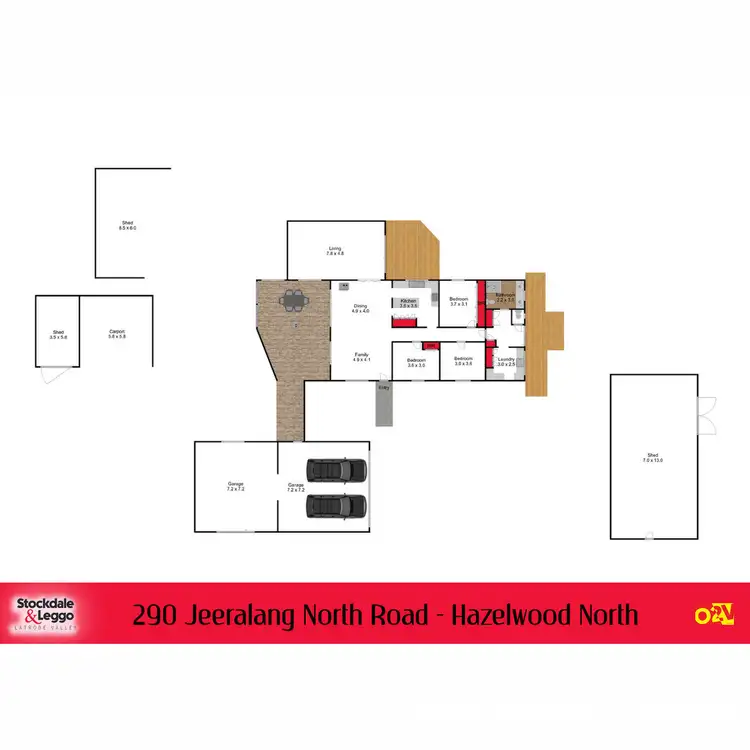 Floorplan of Homely house listing, 290 Jeeralang North Road, Hazelwood North VIC 3840