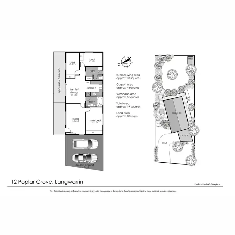 Floorplan of Homely house listing, 12 Poplar Grove, Langwarrin VIC 3910