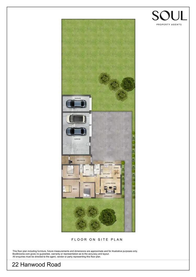 Floorplan of Homely house listing, 22 Hanwood Road, Hanwood NSW 2680