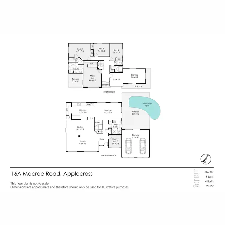 Floorplan of Homely house listing, 16A Macrae Road, Applecross WA 6153