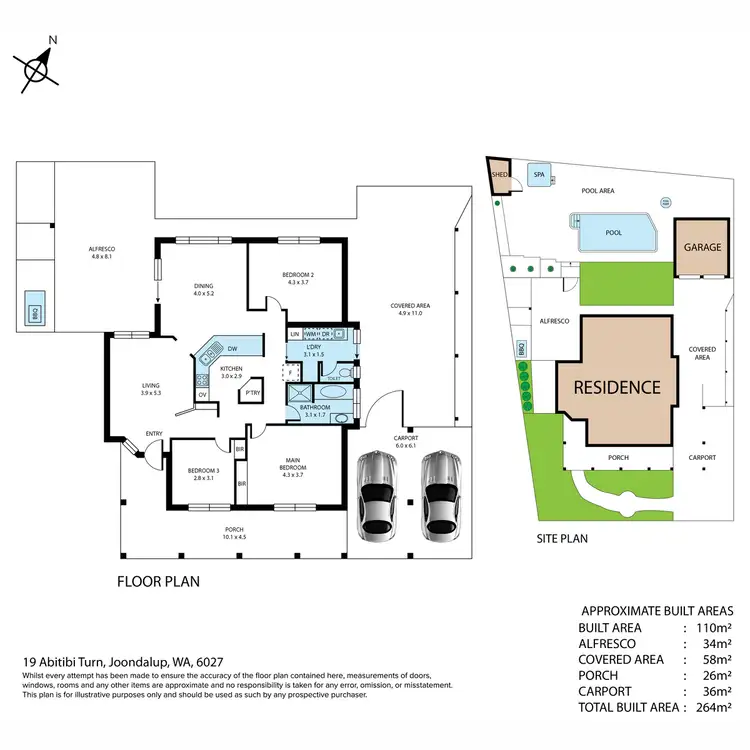 Floorplan of Homely house listing, 19 Abitibi Turn, Joondalup WA 6027