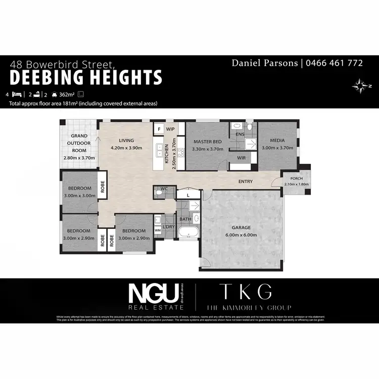 Floorplan of Homely house listing, 48 Bowerbird Street, Deebing Heights QLD 4306