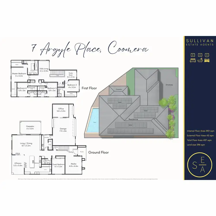 Floorplan of Homely house listing, 7 Argyle Place, Coomera QLD 4209