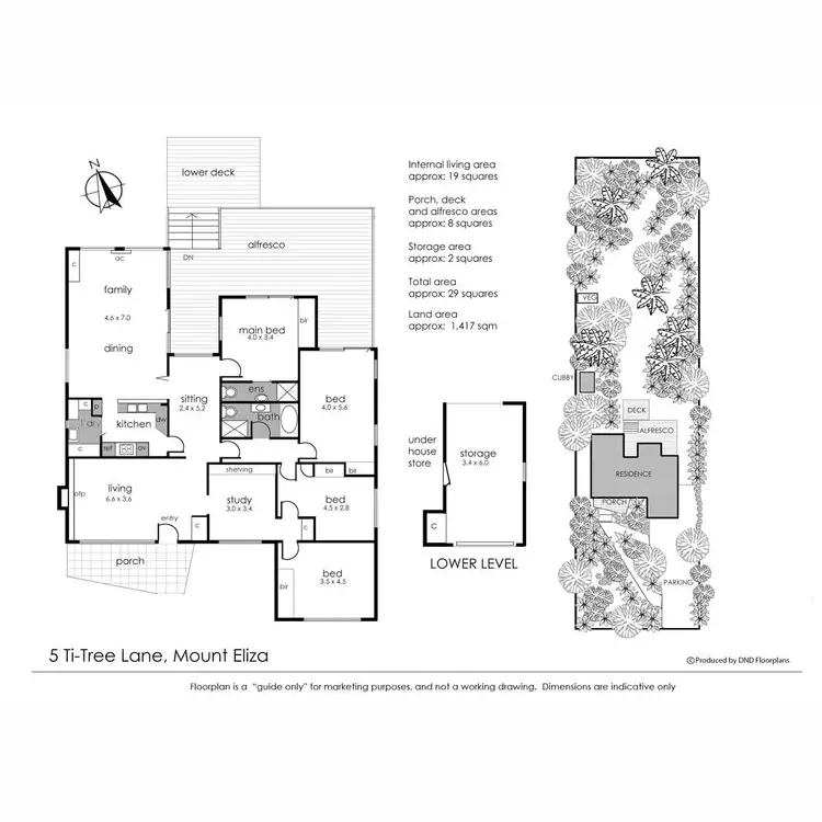 Floorplan of Homely house listing, 5 Ti-Tree Lane, Mount Eliza VIC 3930