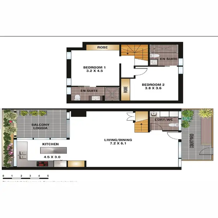 Floorplan of Homely apartment listing, 18/9 Danks Street, Waterloo NSW 2017