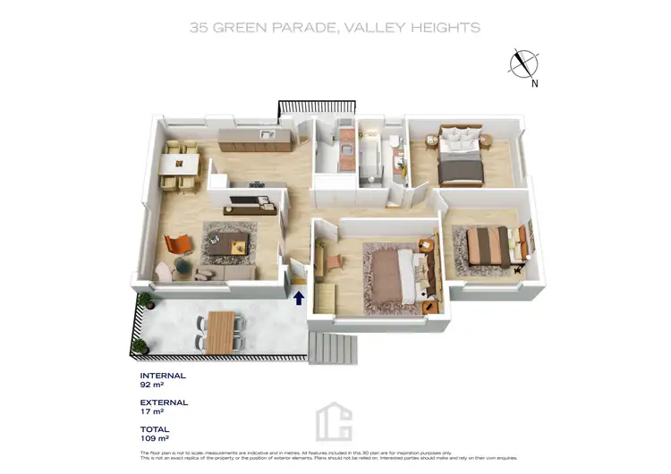 Floorplan of Homely house listing, 35 Green Parade, Valley Heights NSW 2777