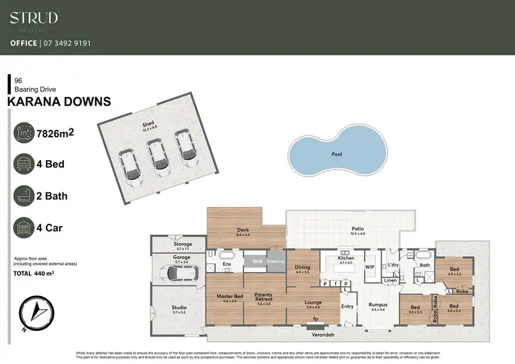 Floorplan of Homely house listing, 96 Baaring Drive, Karana Downs QLD 4306