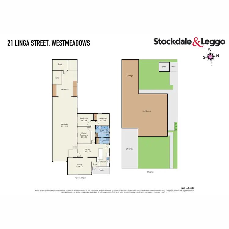Floorplan of Homely house listing, 21 Linga Street, Westmeadows VIC 3049