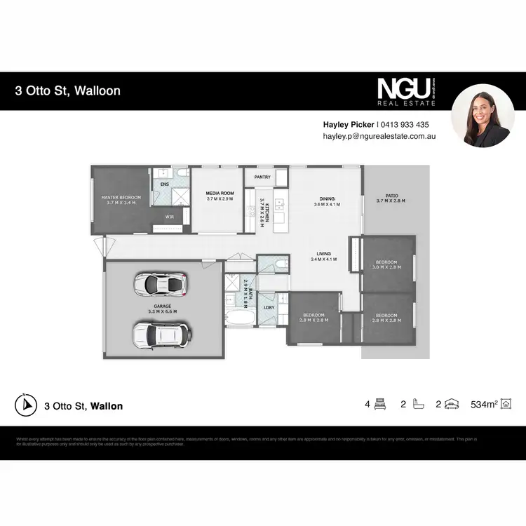 Floorplan of Homely house listing, 3 Otto Street, Walloon QLD 4306