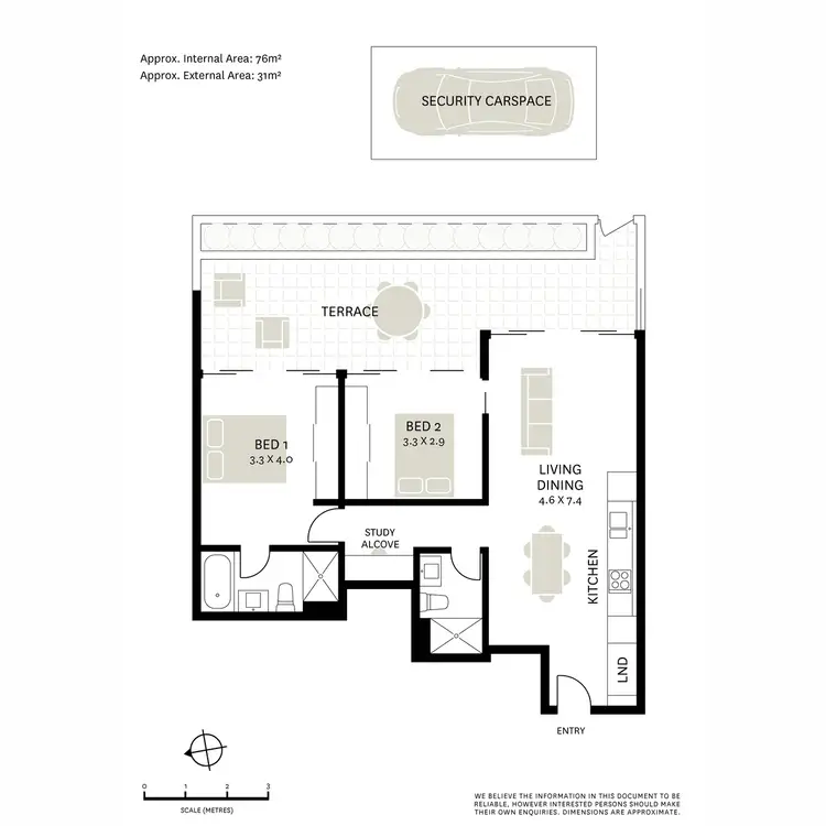 Floorplan of Homely apartment listing, 103/832 Elizabeth Street, Waterloo NSW 2017