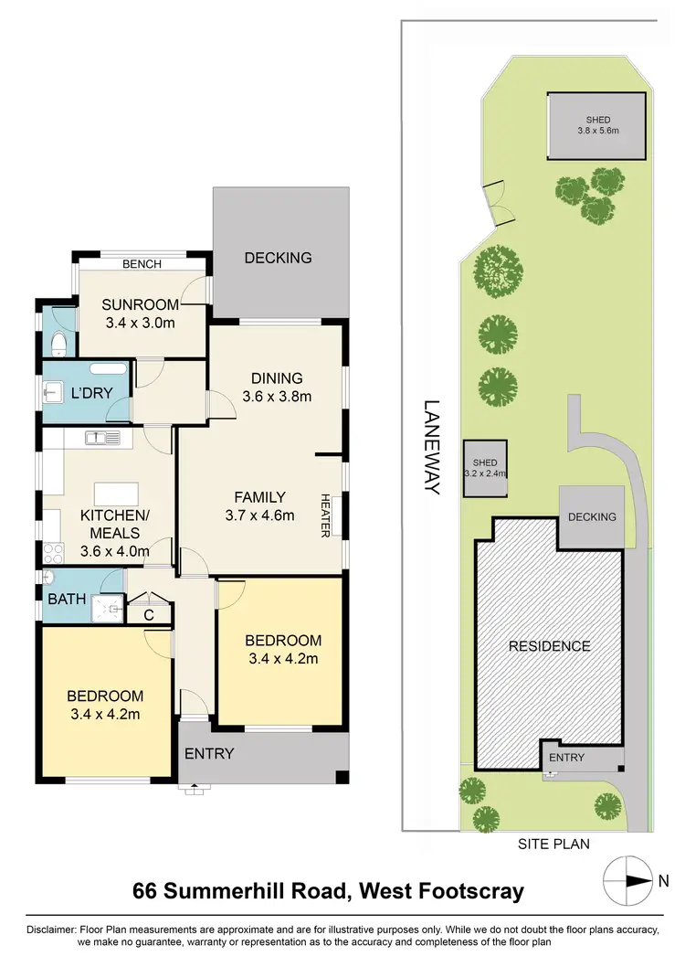 Floorplan of Homely house listing, 66 Summerhill Road, West Footscray VIC 3012