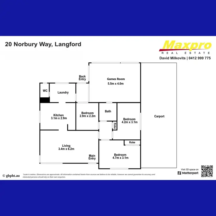 Floorplan of Homely house listing, 20 Norbury Way, Langford WA 6147
