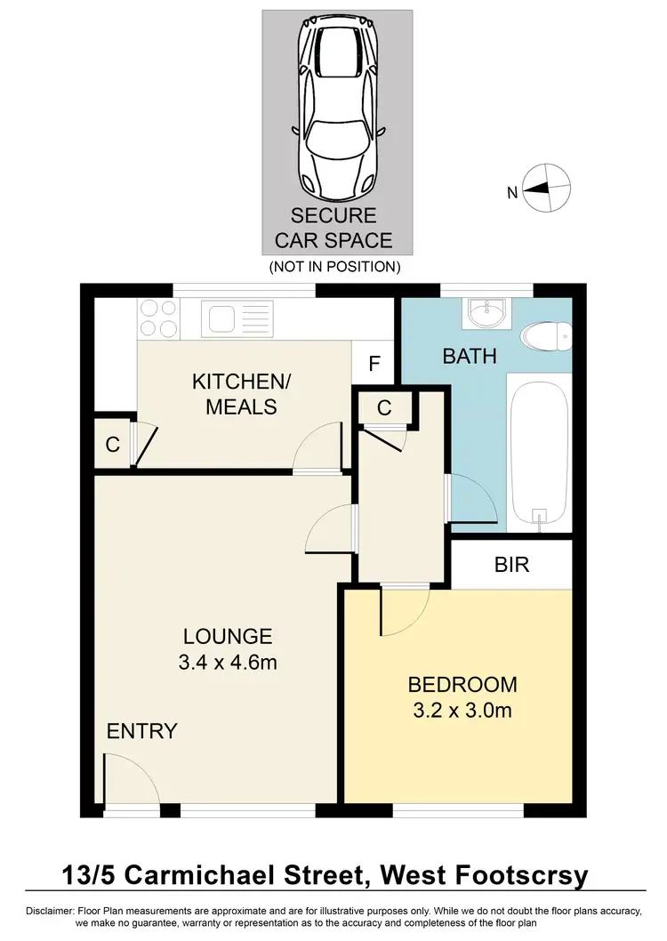Floorplan of Homely apartment listing, 13/5 Carmichael Street, West Footscray VIC 3012