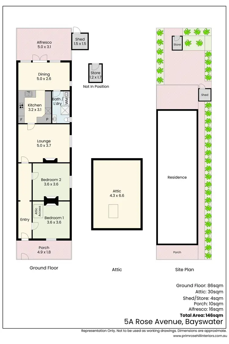 Floorplan of Homely house listing, 5a Rose Avenue, Bayswater WA 6053