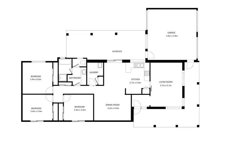 Floorplan of Homely house listing, 15 Dundee Drive, West Wodonga VIC 3690