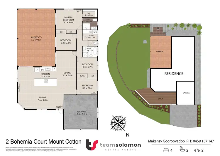 Floorplan of Homely house listing, 2 Bohemia Court, Mount Cotton QLD 4165