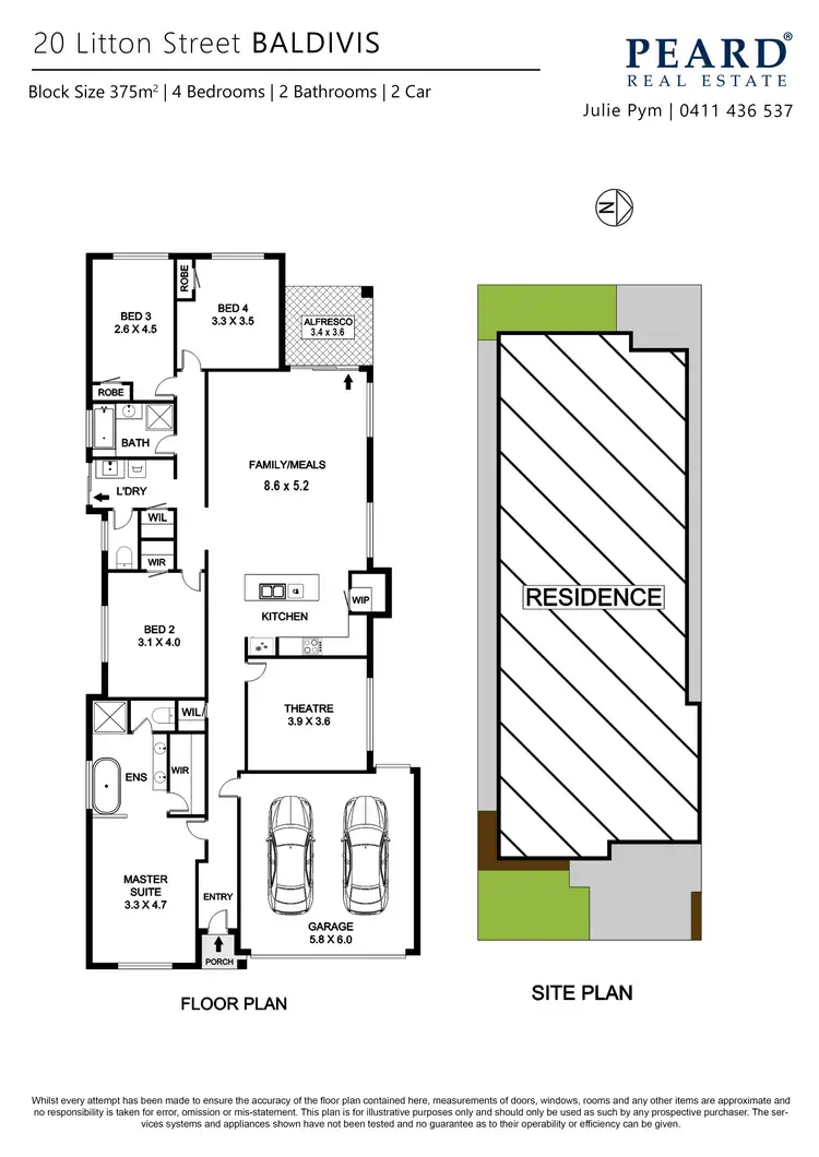 Floorplan of Homely house listing, 20 Litton Street, Baldivis WA 6171