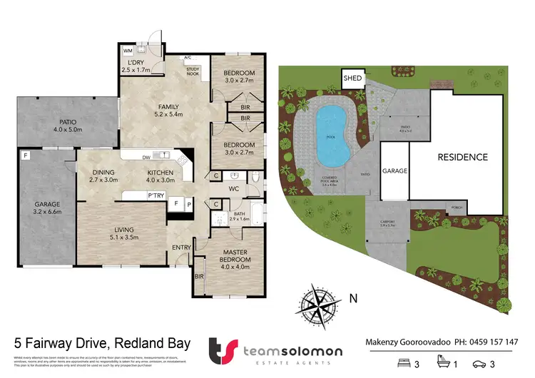 Floorplan of Homely house listing, 5 Fairway Drive, Redland Bay QLD 4165