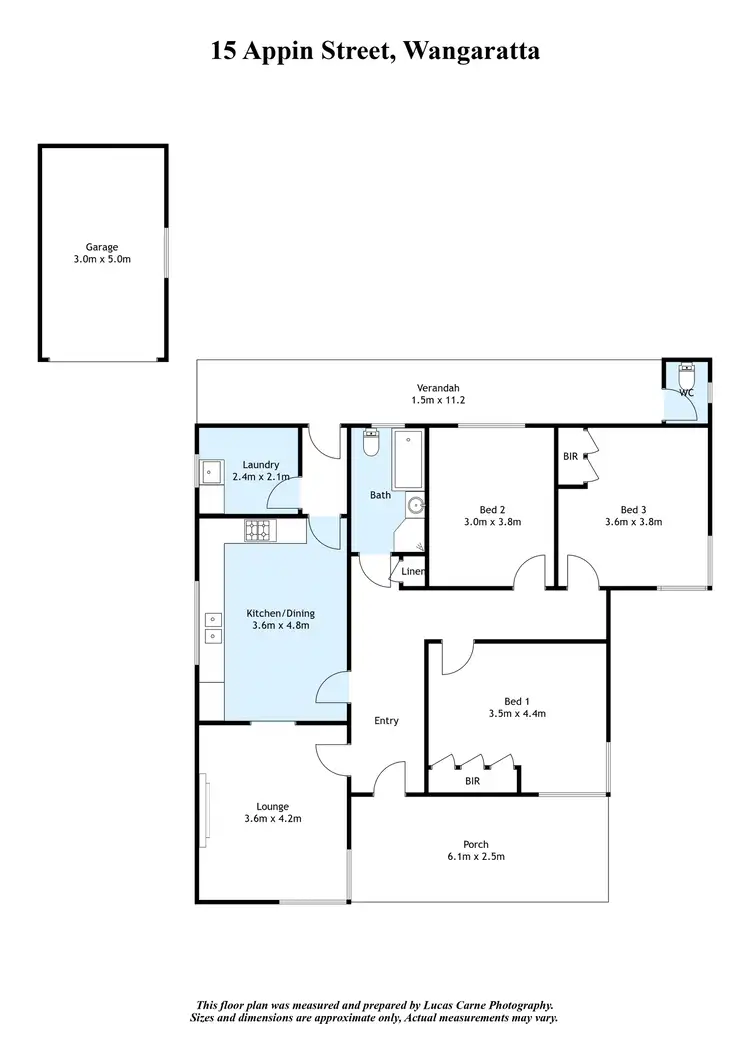 Floorplan of Homely house listing, 15 Appin Street, Wangaratta VIC 3677