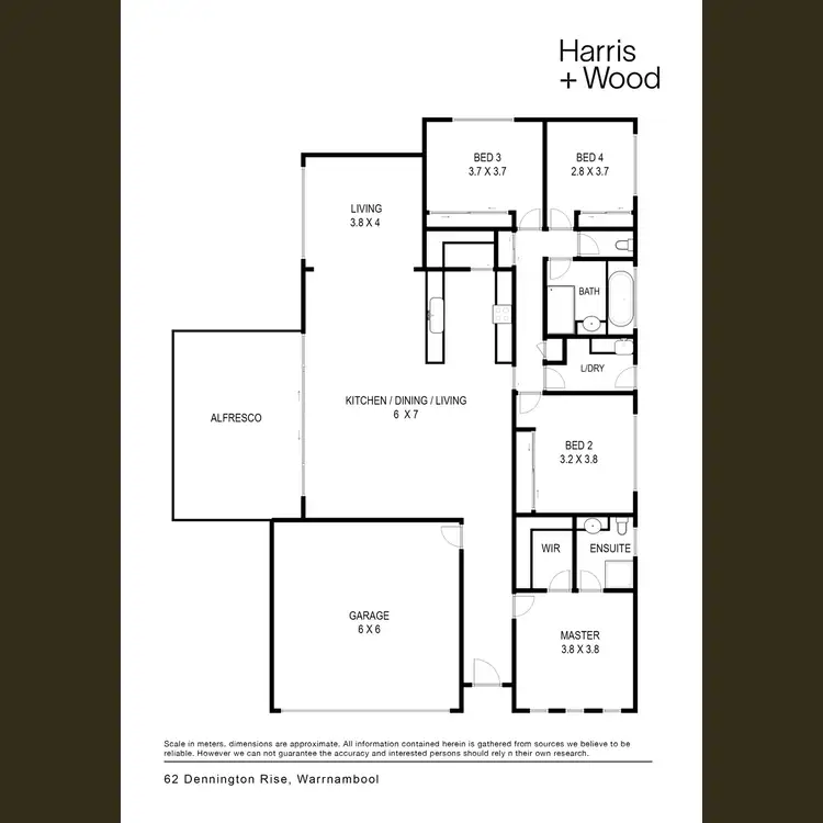 Floorplan of Homely house listing, 62 Dennington Rise, Warrnambool VIC 3280