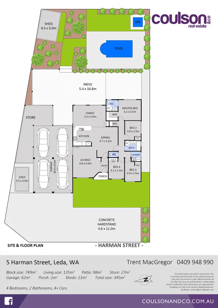 Floorplan of Homely house listing, 5 Harman Street, Leda WA 6170