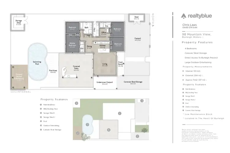 Floorplan of Homely house listing, 98 Mountain View Avenue, Burleigh Waters QLD 4220