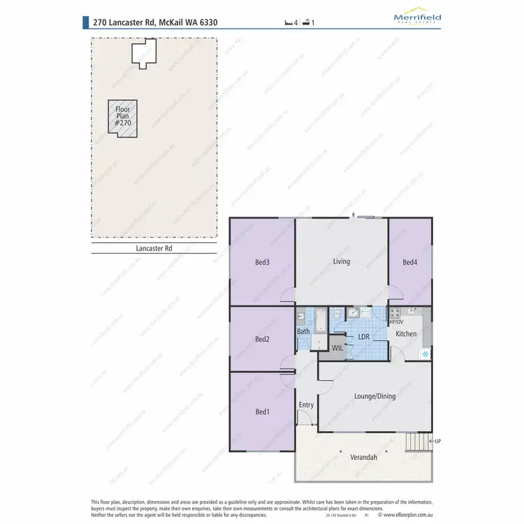 Floorplan of Homely house listing, 270 Lancaster Road, Mckail WA 6330