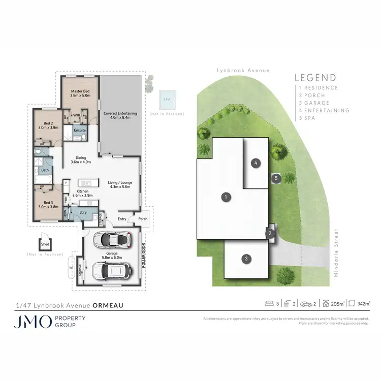 Floorplan of Homely semi-detached listing, 1/47 Lynbrook Avenue, Ormeau QLD 4208