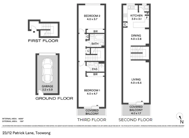 Floorplan of Homely apartment listing, 23/12 Patrick Lane, Toowong QLD 4066