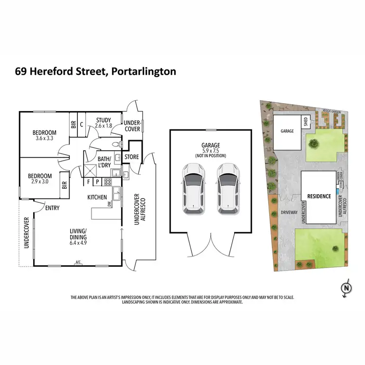Floorplan of Homely house listing, 69 Hereford Street, Portarlington VIC 3223