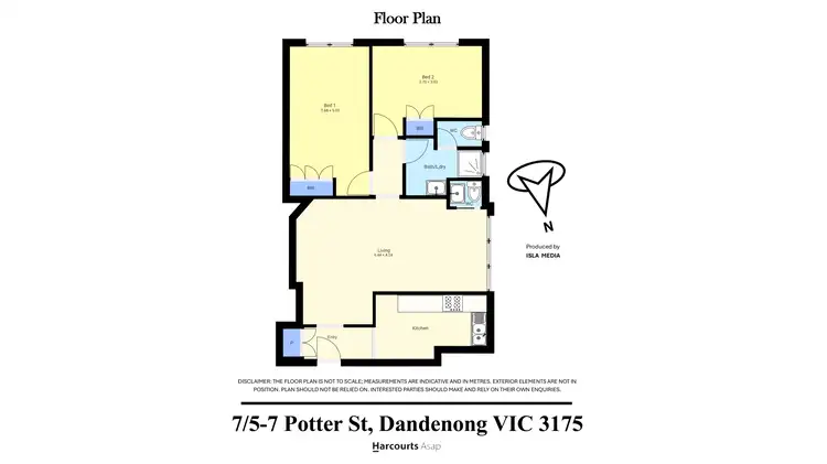 Floorplan of Homely unit listing, 7/5-7 Potter Street, Dandenong VIC 3175