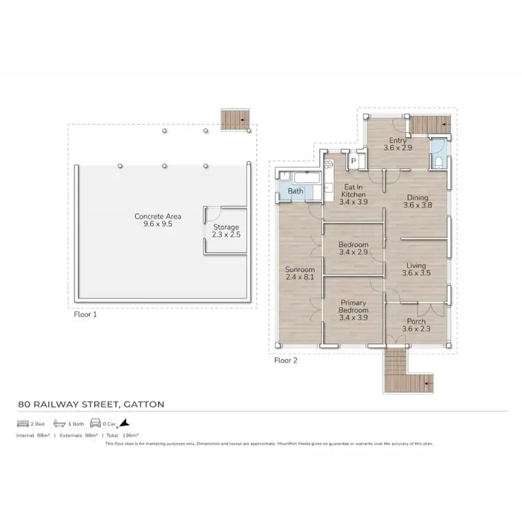 Floorplan of Homely house listing, 80 Railway Street, Gatton QLD 4343