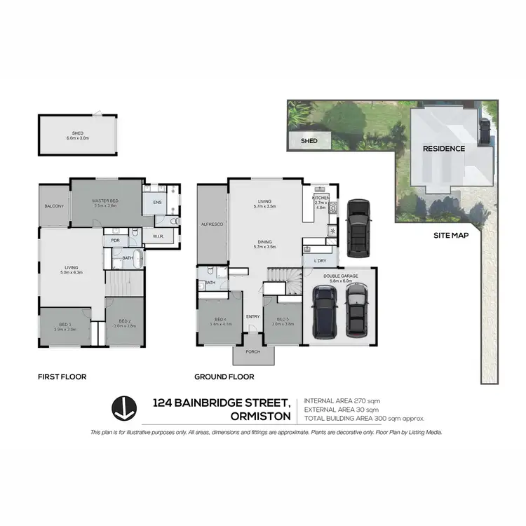 Floorplan of Homely house listing, 124 Bainbridge Street, Ormiston QLD 4160