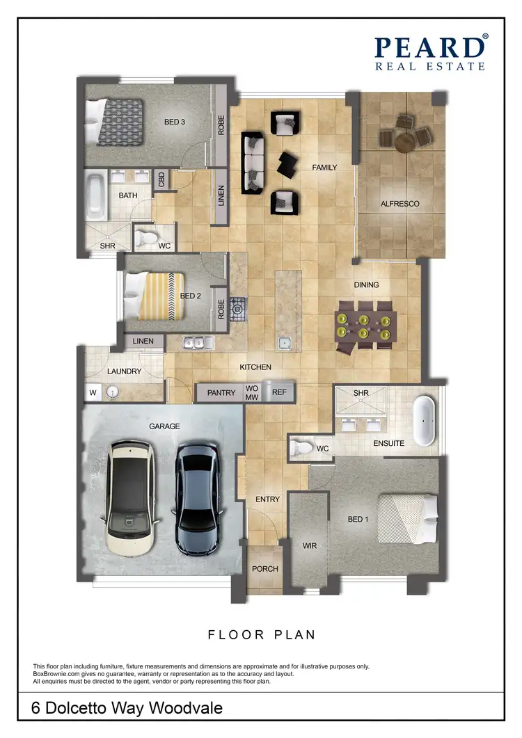Floorplan of Homely house listing, 6 Dolcetto Way, Woodvale WA 6026