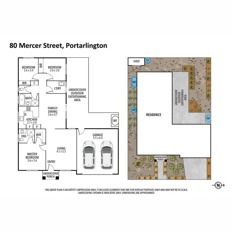 Floorplan of Homely house listing, 80 Mercer Street, Portarlington VIC 3223