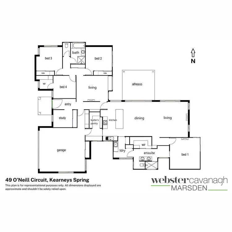 Floorplan of Homely house listing, 49 O'Neill Circuit, Kearneys Spring QLD 4350