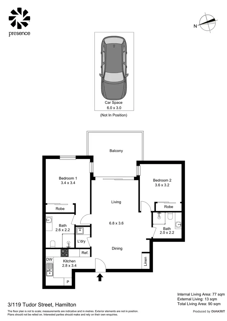 Floorplan of Homely apartment listing, 3/119 Tudor Street, Hamilton NSW 2303