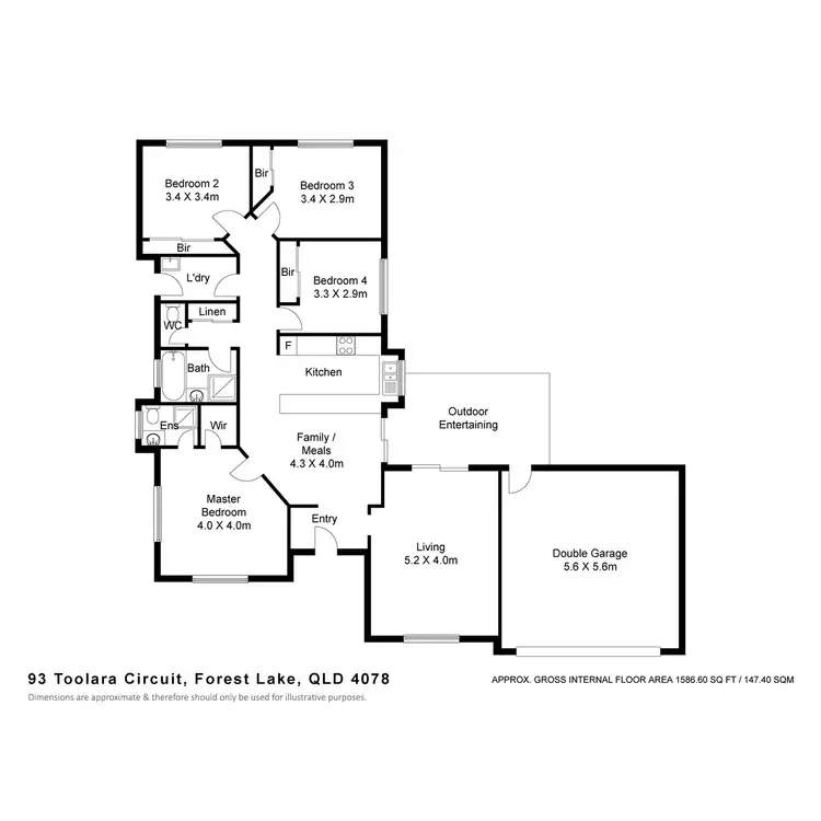 Floorplan of Homely house listing, 93 Toolara Circuit, Forest Lake QLD 4078