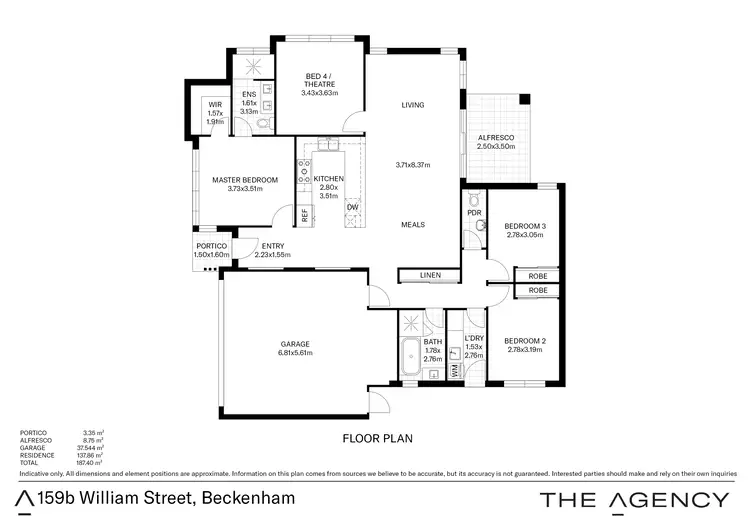 Floorplan of Homely house listing, 159b William Street, Beckenham WA 6107