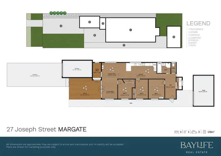 Floorplan of Homely house listing, 27 Joseph Street, Margate QLD 4019